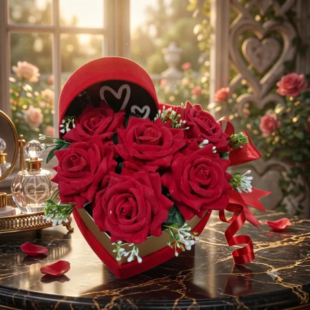Art. Hat's Heart in Red