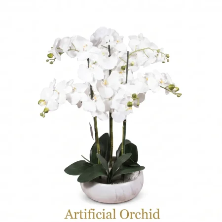 Artificial Orchid White Small