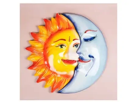 Hand-Painted Sun & Moon